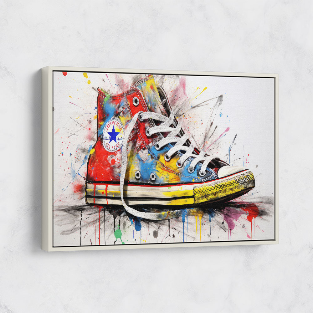Converse graffiti shoes top